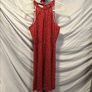 🌺NWT OUGES Red Polka Dot Dress (Bundled price-BIN2)
